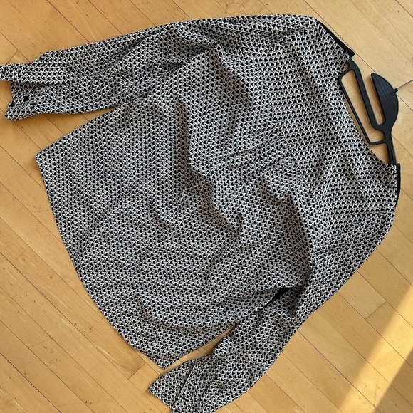 Diane Von Furstenberg Heart print silk top, 10, DH - Picture 7 of 7